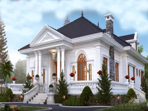 Nhà Biệt Thự Mái Thái 