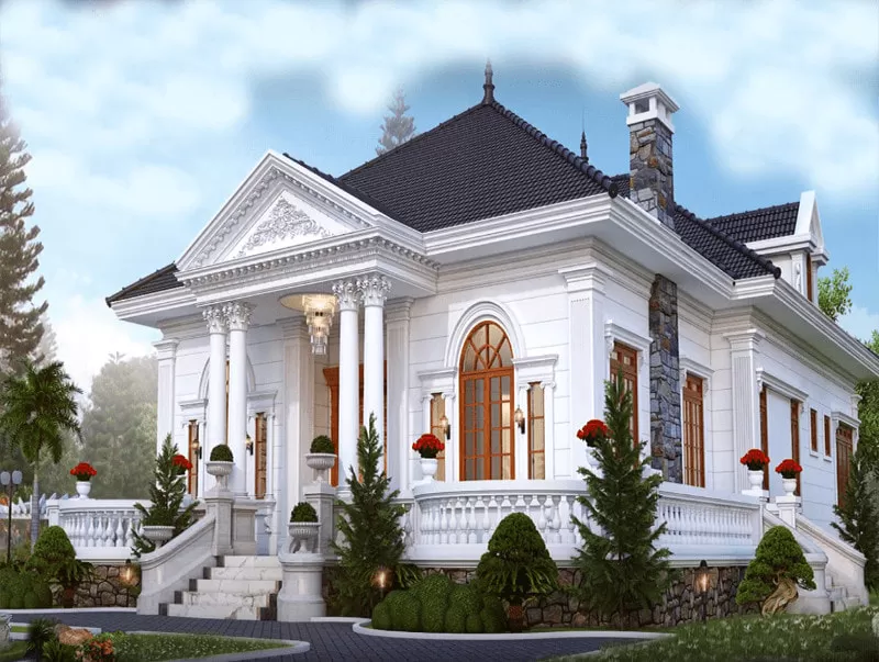 Nhà Biệt Thự Mái Thái