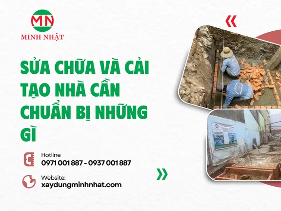 Sửa Chữa Và Cải Tạo Nhà Cần Chuẩn Bị Những Gì